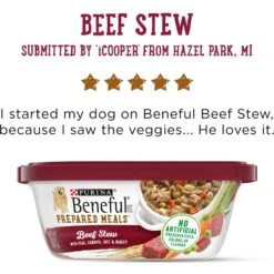 Purina Beneful Prepared Meals Beef Stew With Peas, Carrots, Rice & Barley Wet Dog Food -Blue Buffalo || ROYAL CANIN || Wellness Sales 100166 PT6. AC SS1800 V1700156543
