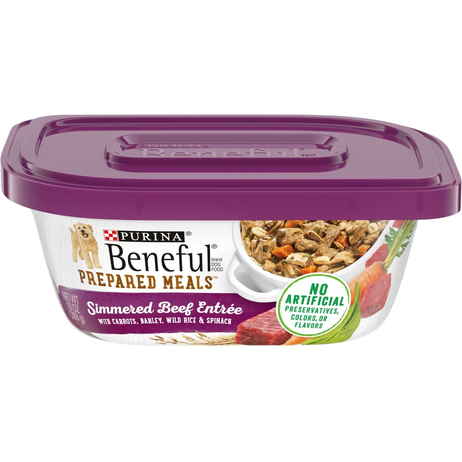 Purina Beneful Prepared Meals Simmered Beef Entree With Carrots, Barley, Wild Rice & Spinach Wet Dog Food 3 Purina Beneful Prepared Meals Simmered Beef Entree With Carrots, Barley, Wild Rice & Spinach Wet Dog Food