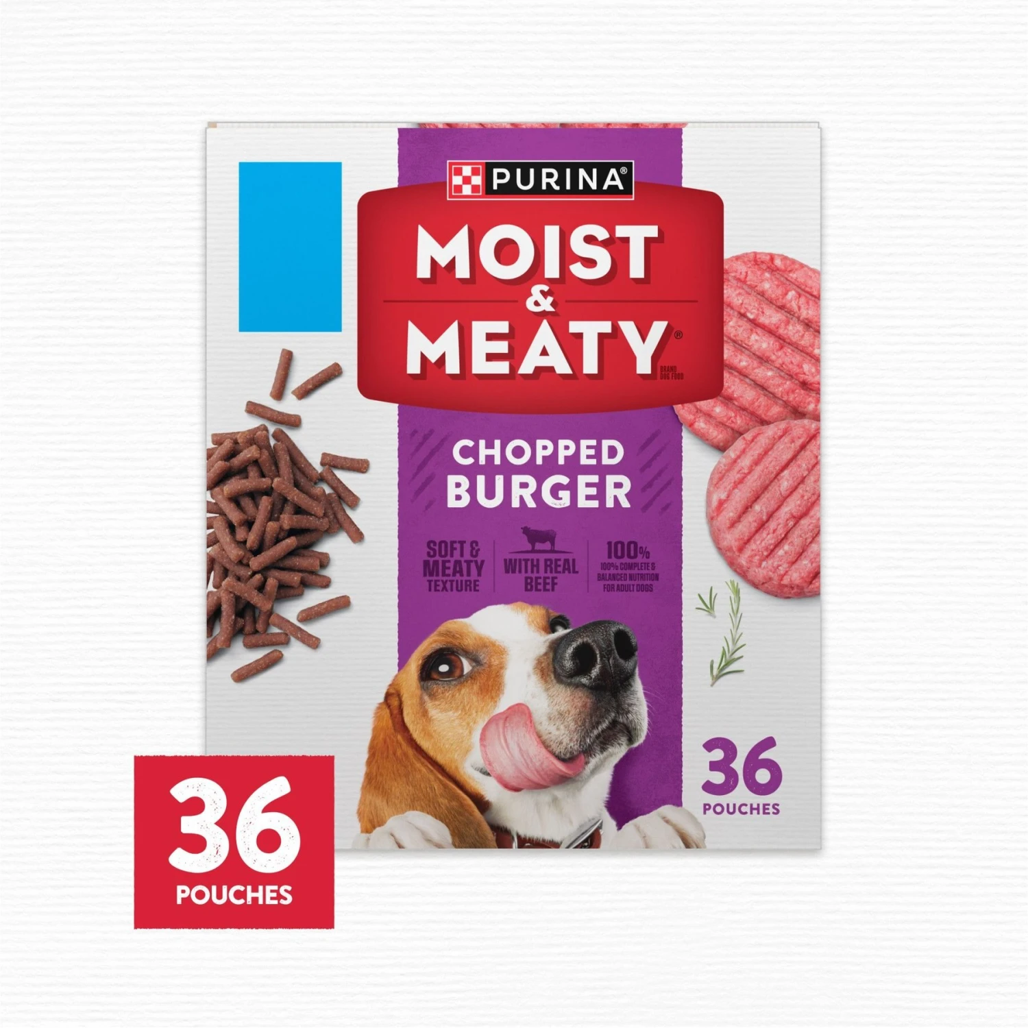 Moist & Meaty Chopped Burger Dry Dog Food 4 Moist & Meaty Chopped Burger Dry Dog Food - Image 2