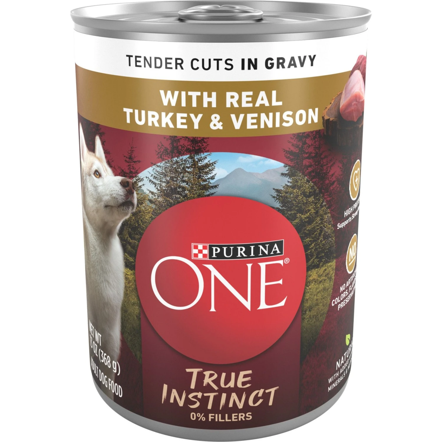 Purina ONE SmartBlend True Instinct Tender Cuts In Gravy With Real Turkey & Venison Canned Dog Food 3 Purina ONE SmartBlend True Instinct Tender Cuts In Gravy With Real Turkey & Venison Canned Dog Food