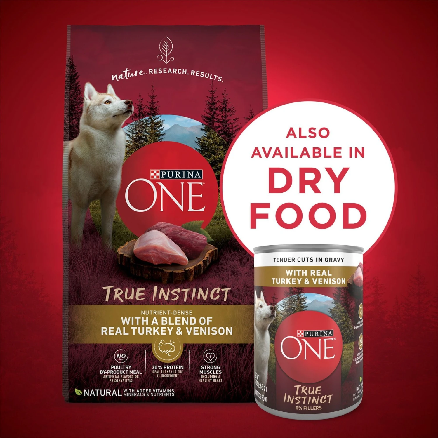 Purina ONE SmartBlend True Instinct Tender Cuts In Gravy With Real Turkey & Venison Canned Dog Food 9 Purina ONE SmartBlend True Instinct Tender Cuts In Gravy With Real Turkey & Venison Canned Dog Food - Image 7