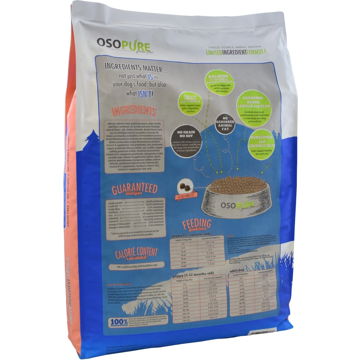 Artemis Osopure Salmon & Garbanzo Bean Formula Grain-Free Dry Dog Food 4 Artemis Osopure Salmon & Garbanzo Bean Formula Grain-Free Dry Dog Food - Image 2