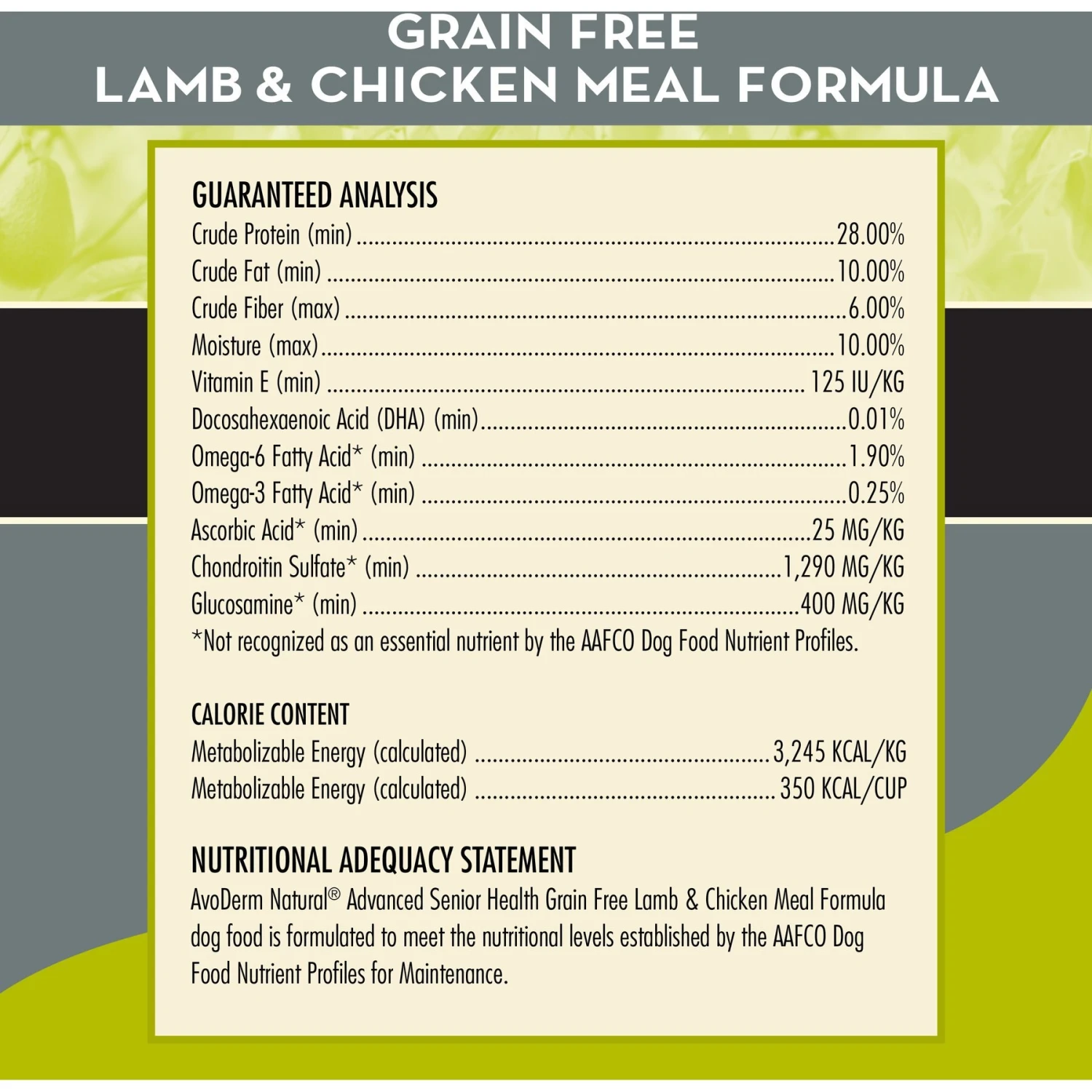 AvoDerm Advanced Senior Health Lamb & Chicken Meal Formula Dry Dog Food 6 AvoDerm Advanced Senior Health Lamb & Chicken Meal Formula Dry Dog Food - Image 4