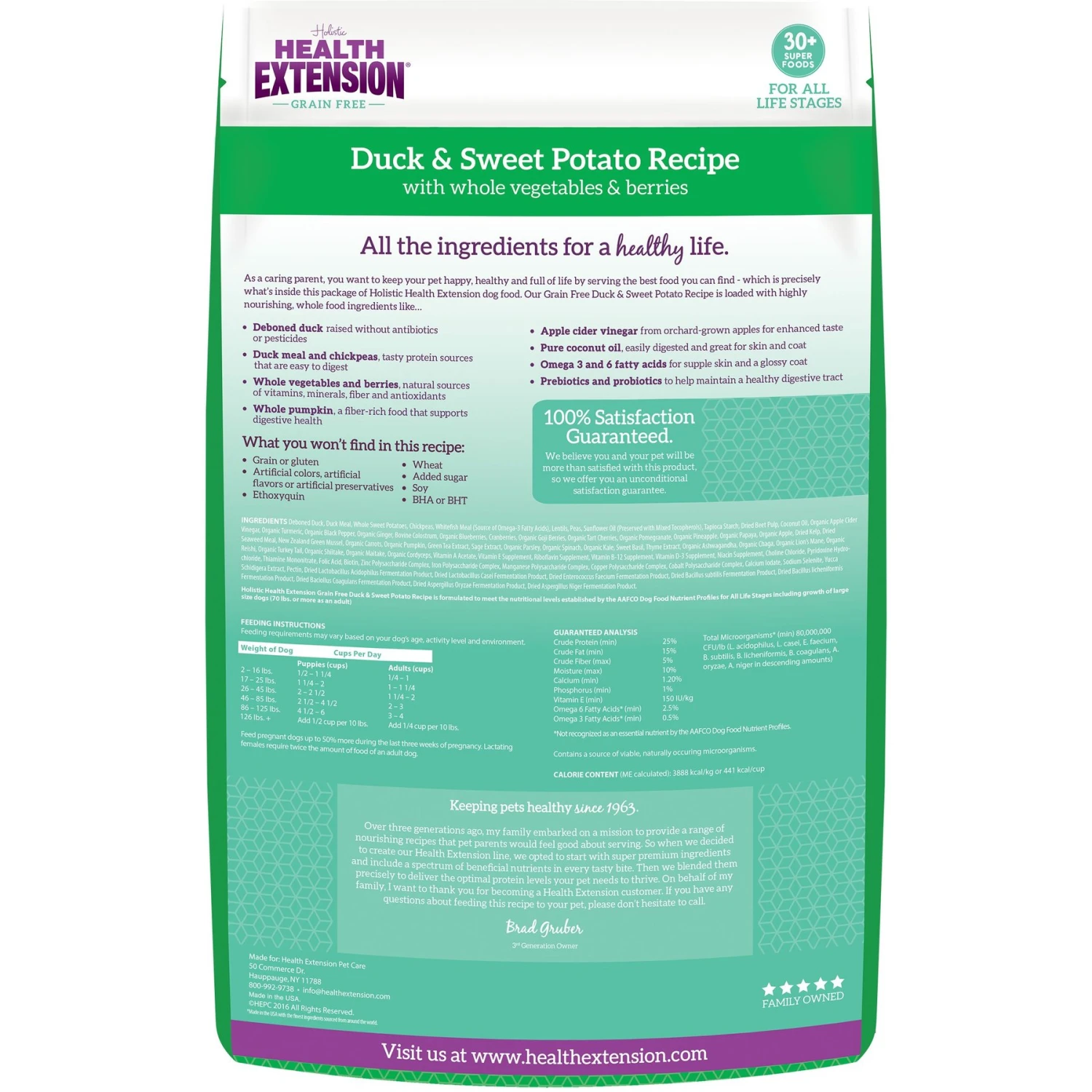 Health Extension Grain-Free Duck & Sweet Potato Recipe Dry Dog Food 4 Health Extension Grain-Free Duck & Sweet Potato Recipe Dry Dog Food - Image 2