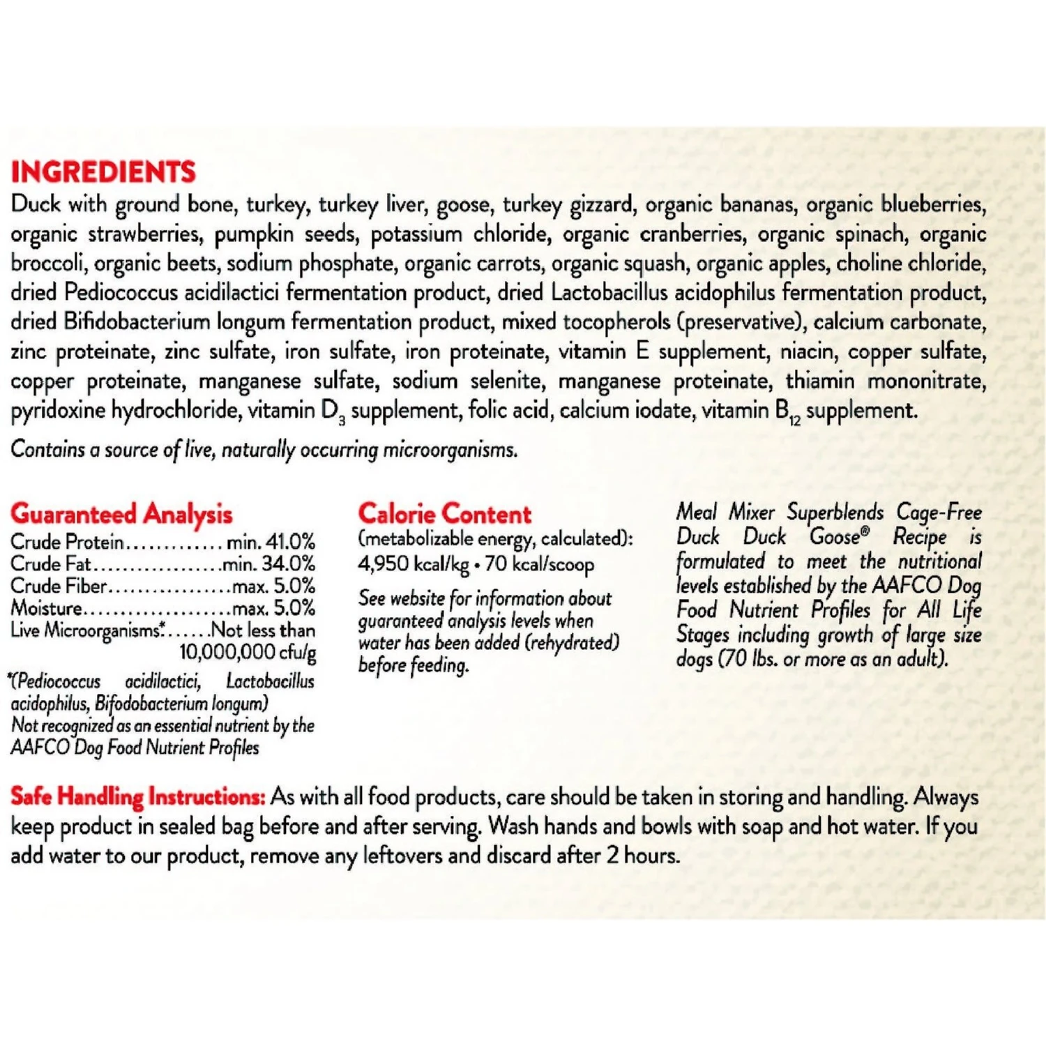 Stella & Chewy's SuperBlends Cage-Free Duck Duck Goose Recipe Meal Mixers Freeze-Dried Raw Dog Food Topper 6 Stella & Chewy's SuperBlends Cage-Free Duck Duck Goose Recipe Meal Mixers Freeze-Dried Raw Dog Food Topper - Image 4