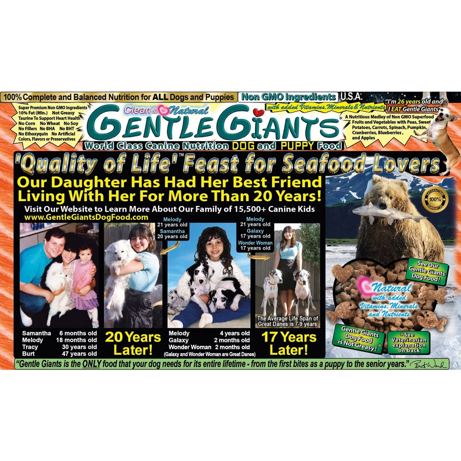 Gentle Giants Non-GMO Dog & Puppy Food Grain-Free Salmon Dry Dog Food, 18-lb Bag 5 Gentle Giants Non-GMO Dog & Puppy Food Grain-Free Salmon Dry Dog Food, 18-lb Bag - Image 3