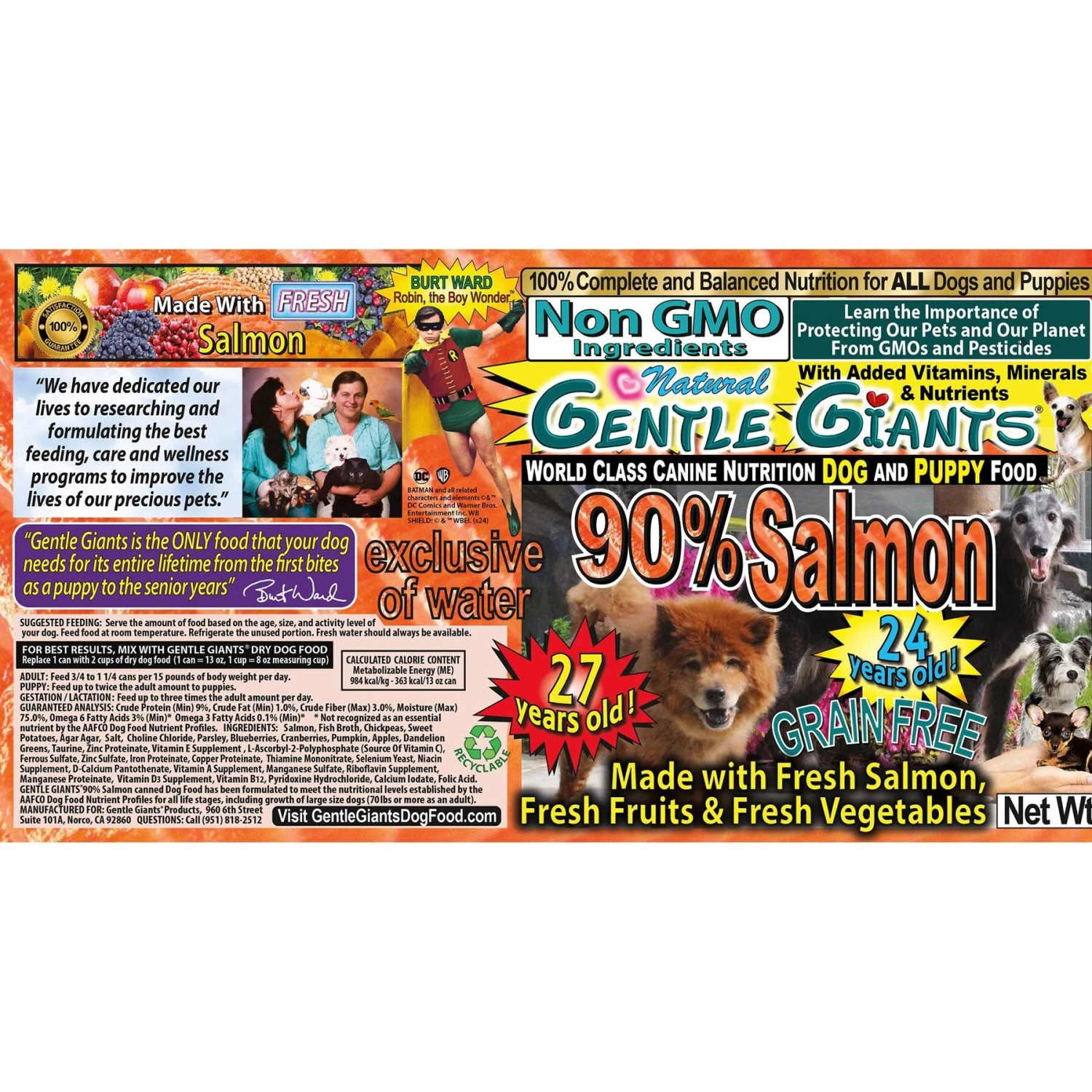 Gentle Giants Natural Non-GMO Puppy Grain-Free Salmon Wet Dog Food 6 Gentle Giants Natural Non-GMO Puppy Grain-Free Salmon Wet Dog Food - Image 4