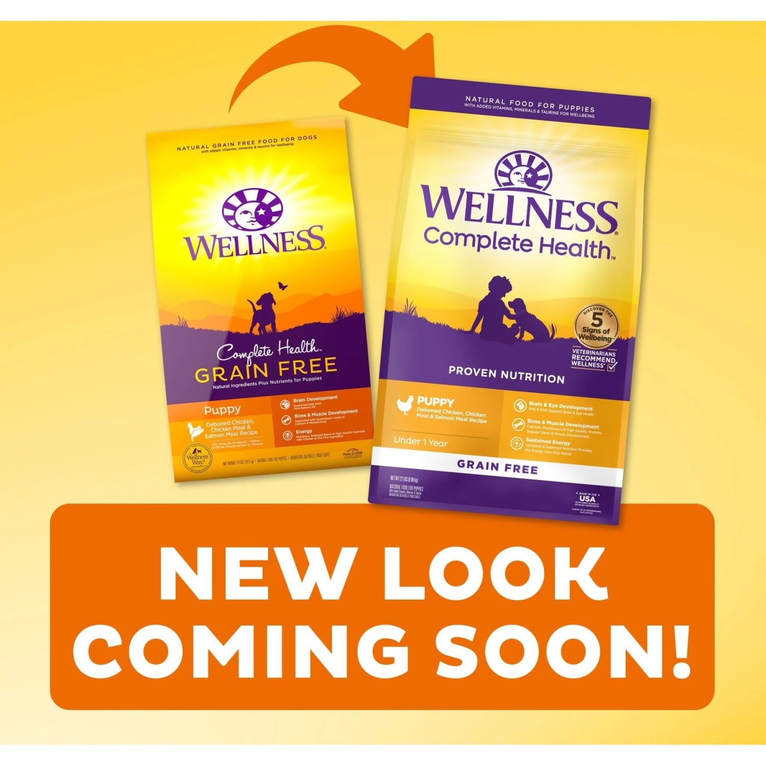 Wellness Grain-Free Complete Health Puppy Deboned Chicken, Chicken Meal & Salmon Meal Recipe Dry Dog Food 4 Wellness Grain-Free Complete Health Puppy Deboned Chicken, Chicken Meal & Salmon Meal Recipe Dry Dog Food - Image 2