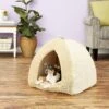Best Pet Supplies Fleece Tent Covered Cat & Dog Bed, Tan -Blue Buffalo || ROYAL CANIN || Wellness Sales 107132 MAIN. AC SS1800 V1566250838