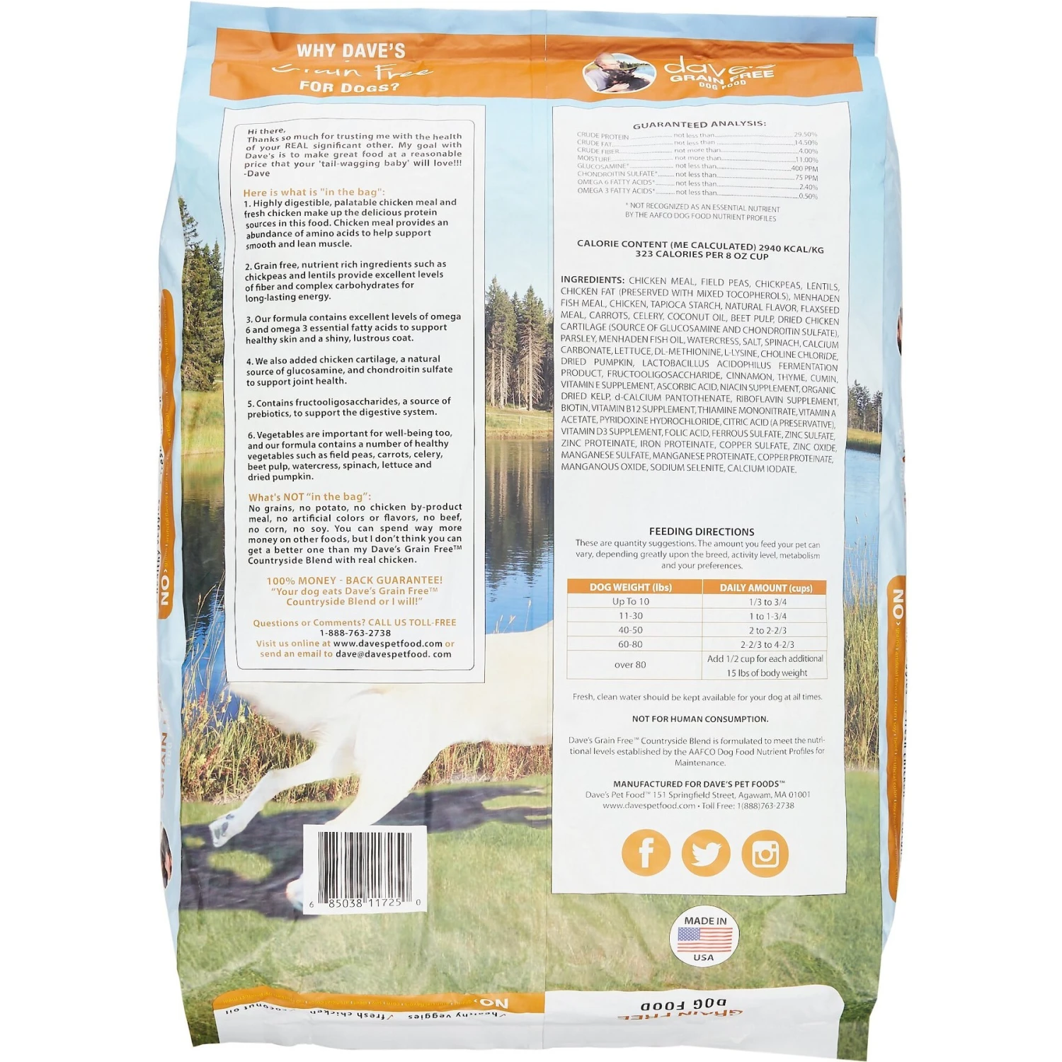 Dave's Pet Food Grain-Free Countryside Blend With Fresh Chicken Dry Dog Food 4 Dave's Pet Food Grain-Free Countryside Blend With Fresh Chicken Dry Dog Food - Image 2