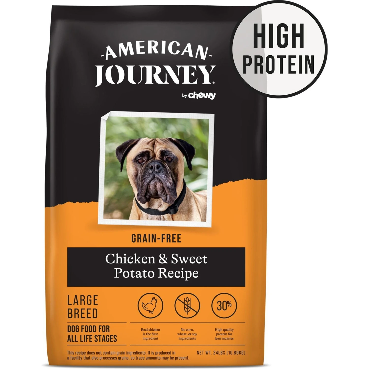 American Journey Large Breed Adult Chicken & Sweet Potato Recipe Grain-Free Dry Dog Food 3 American Journey Large Breed Adult Chicken & Sweet Potato Recipe Grain-Free Dry Dog Food