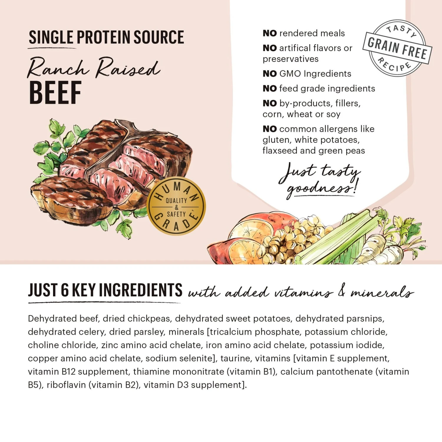The Honest Kitchen Limited Ingredient Diet Beef Recipe Grain-Free Dehydrated Dog Food 5 The Honest Kitchen Limited Ingredient Diet Beef Recipe Grain-Free Dehydrated Dog Food - Image 3