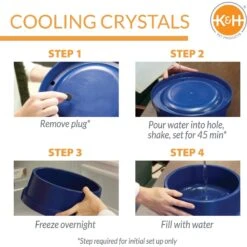 K&H Pet Products Coolin' Bowl Plastic Dog & Cat Bowl -Blue Buffalo || ROYAL CANIN || Wellness Sales 113690 PT2. AC SS1800 V1637629061