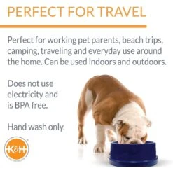 K&H Pet Products Coolin' Bowl Plastic Dog & Cat Bowl -Blue Buffalo || ROYAL CANIN || Wellness Sales 113690 PT3. AC SS1800 V1637624192