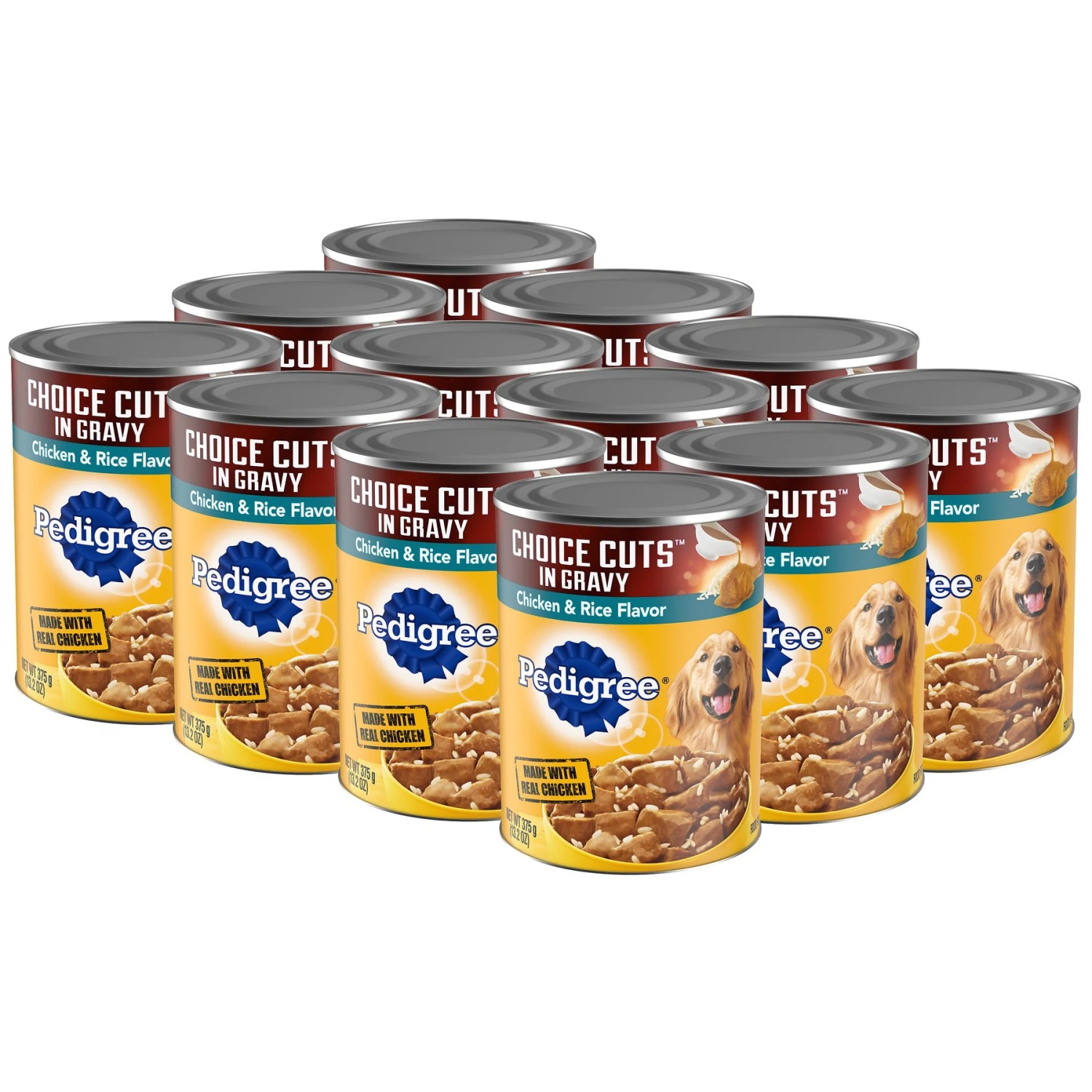Pedigree Choice Cuts In Gravy Chicken & Rice Flavor Adult Canned Wet Dog Food 3 Pedigree Choice Cuts In Gravy Chicken & Rice Flavor Adult Canned Wet Dog Food