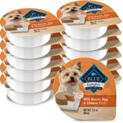 Blue Buffalo Divine Delights Bacon, Egg & Cheese Pate Dog Food Trays
