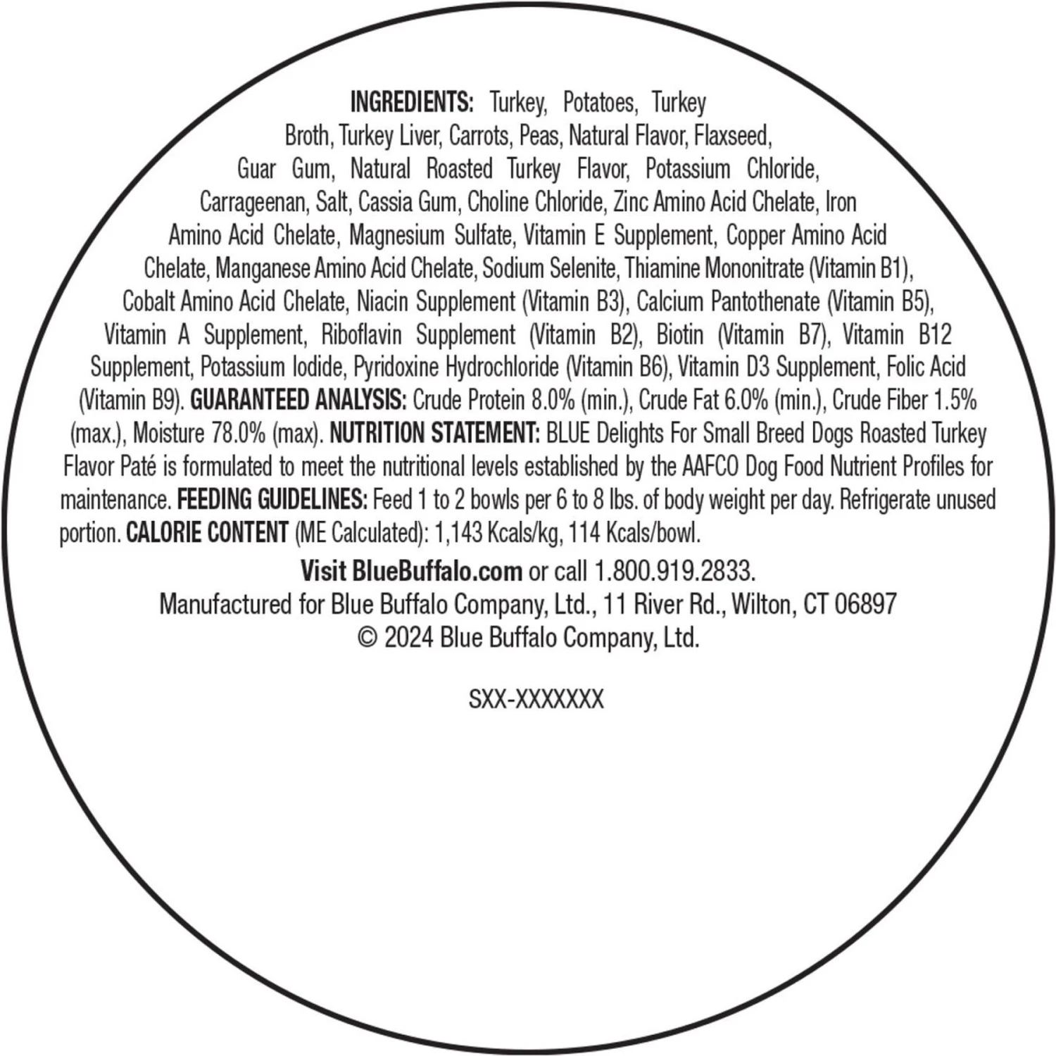 Blue Buffalo Divine Delights Roasted Turkey Flavor Pate Dog Food Trays 4 Blue Buffalo Divine Delights Roasted Turkey Flavor Pate Dog Food Trays - Image 2