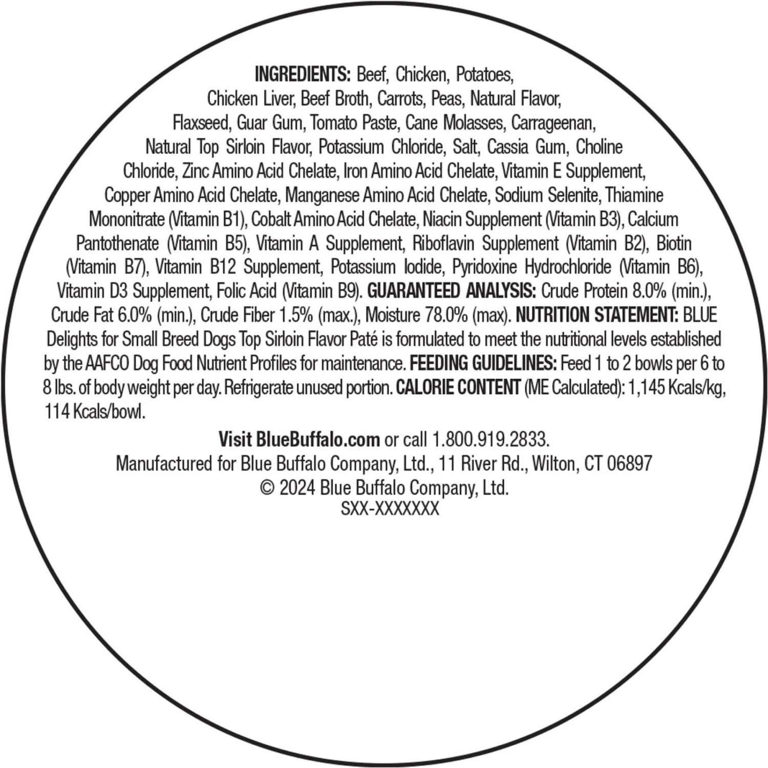 Blue Buffalo Divine Delights Top Sirloin Flavor Pate Dog Food Trays 4 Blue Buffalo Divine Delights Top Sirloin Flavor Pate Dog Food Trays - Image 2