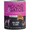 Hound & Gatos 98% Pork & Liver Grain-Free Canned Dog Food