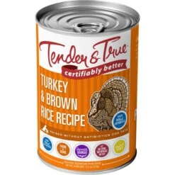 Tender & True Turkey & Brown Rice Recipe Canned Dog Food