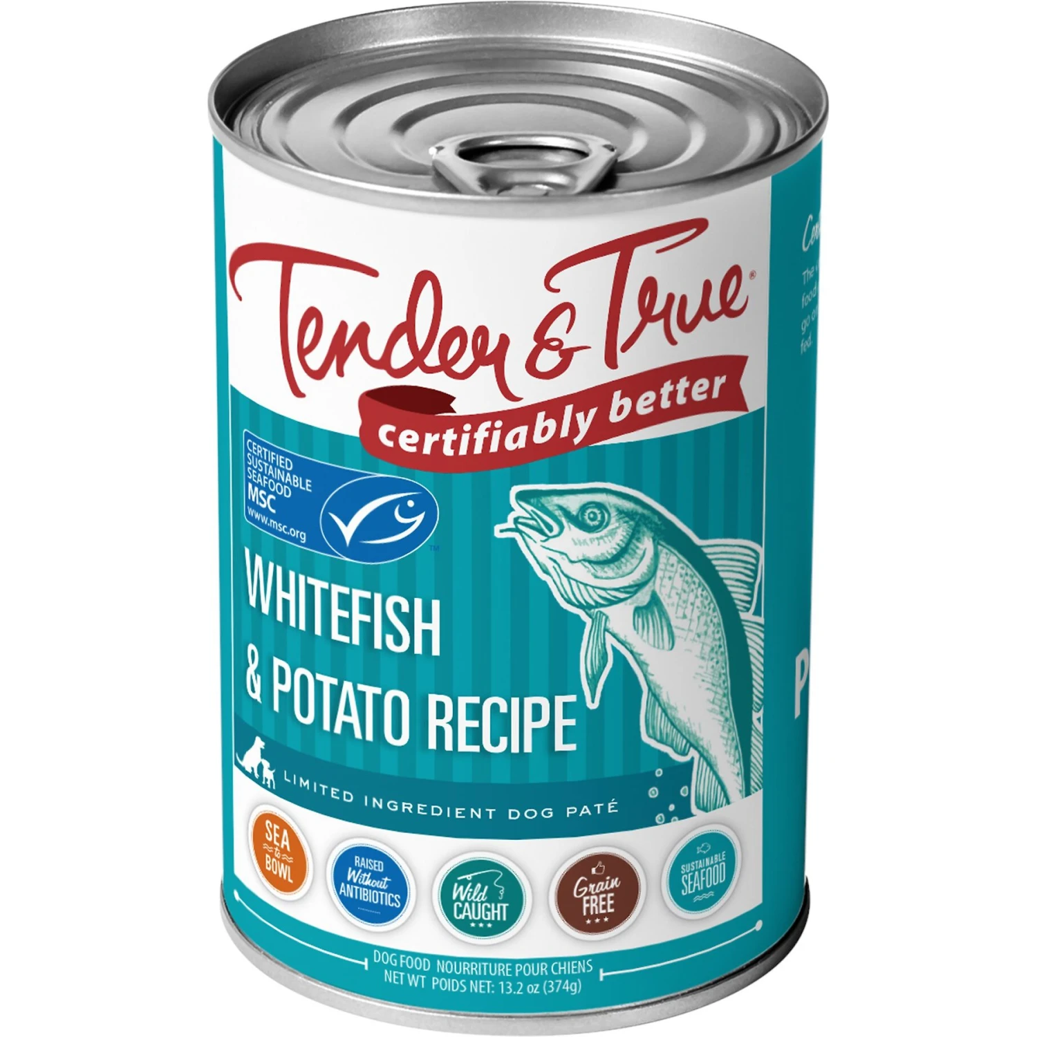 Tender & True Limited Ingredient Ocean Whitefish & Potato Recipe Grain-Free Canned Dog Food 3 Tender & True Limited Ingredient Ocean Whitefish & Potato Recipe Grain-Free Canned Dog Food