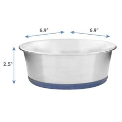 OurPets DuraPet Premium Non-Skid Stainless Steel Dog Bowl, 4-cup -Blue Buffalo || ROYAL CANIN || Wellness Sales 115717 PT1. AC SS1800 V1597181056