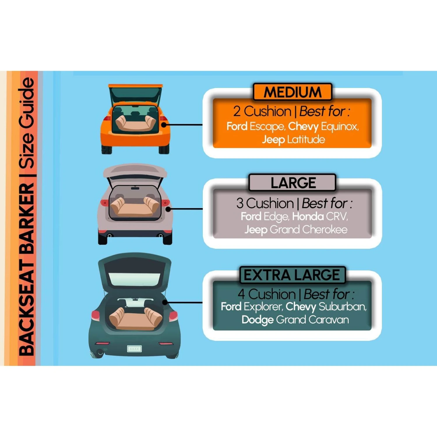 Big Barker Backseat Barker Orthopedic Pillow Dog Bed 6 Big Barker Backseat Barker Orthopedic Pillow Dog Bed - Image 4