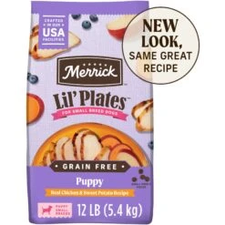 Merrick Lil' Plates Grain-Free Small Breed Dry Dog Food Puppy Real Chicken + Sweet Potato Recipe