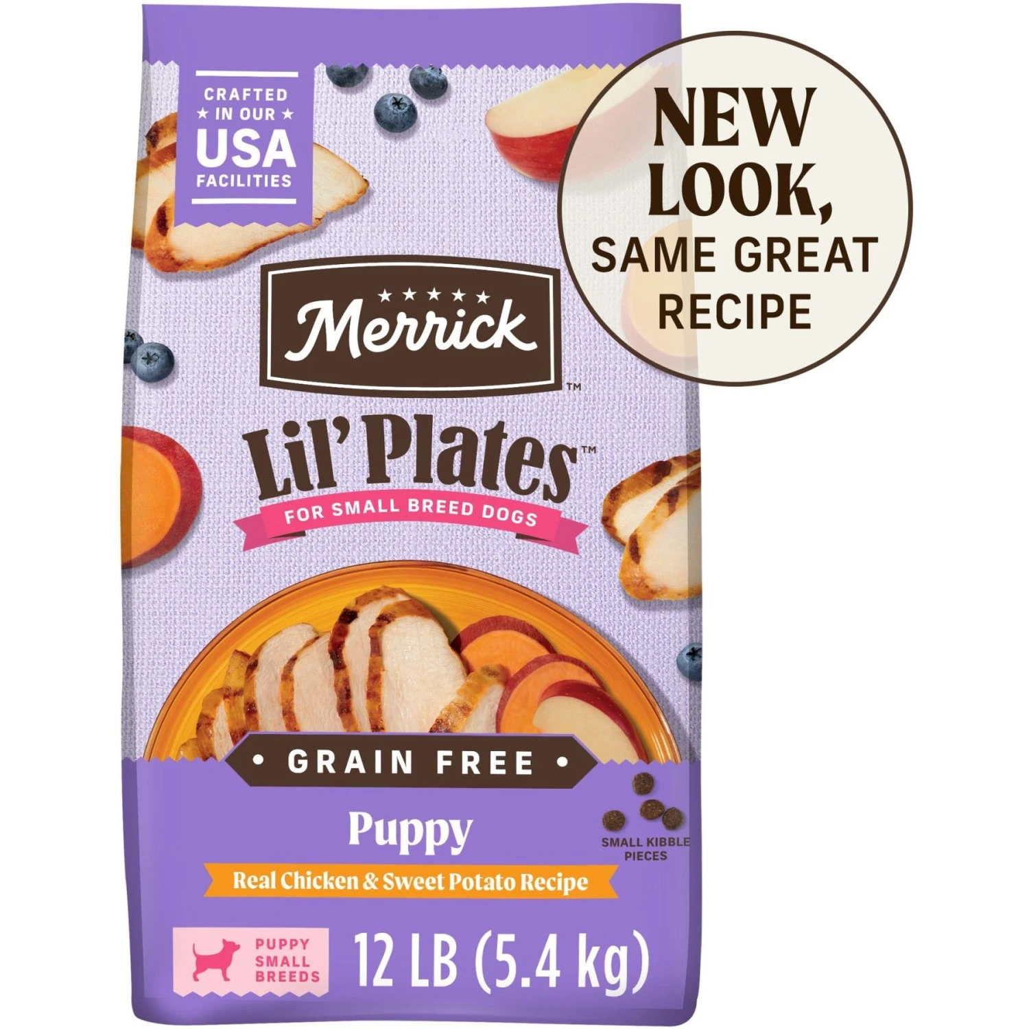 Merrick Lil' Plates Grain-Free Small Breed Dry Dog Food Puppy Real Chicken + Sweet Potato Recipe 3 Merrick Lil' Plates Grain-Free Small Breed Dry Dog Food Puppy Real Chicken + Sweet Potato Recipe
