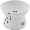 Necoichi Ceramic Elevated Cat Food Bowl, White Paw Print 1 Necoichi Ceramic Elevated Cat Food Bowl, White Paw Print -Blue Buffalo || ROYAL CANIN || Wellness Sales 118993 MAIN. AC SS1800 V1674730100