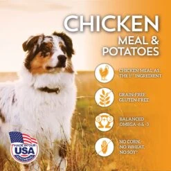 Wholesomes Chicken Meal & Potatoes Formula Grain-Free Dry Dog Food, 35-lb Bag 13 Wholesomes Chicken Meal & Potatoes Formula Grain-Free Dry Dog Food, 35-lb Bag -Blue Buffalo || ROYAL CANIN || Wellness Sales 119452 PT3. AC SS1800 V1626366753
