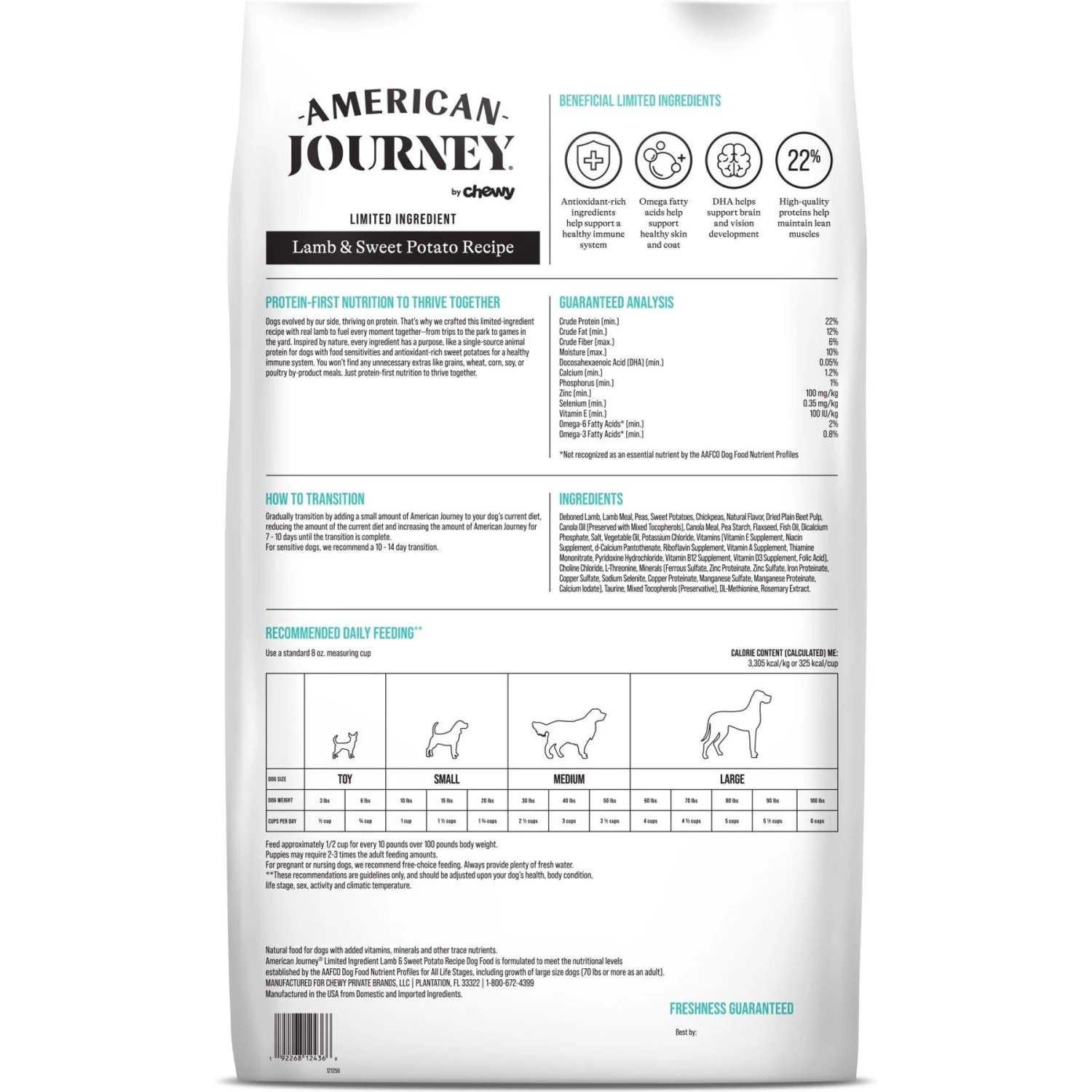 American Journey Limited Ingredient Lamb & Sweet Potato Recipe Grain-Free Dry Dog Food 4 American Journey Limited Ingredient Lamb & Sweet Potato Recipe Grain-Free Dry Dog Food - Image 2