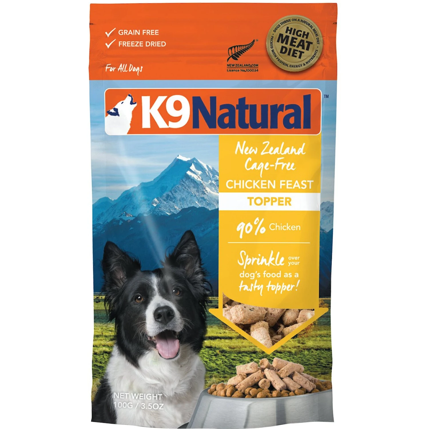 K9 Natural Chicken Feast Raw Grain-Free Freeze-Dried Dog Food Topper 3 K9 Natural Chicken Feast Raw Grain-Free Freeze-Dried Dog Food Topper