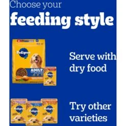 Pedigree Chopped Ground Dinner Variety Pack Featuring Bacon Adult Wet Dog Food -Blue Buffalo || ROYAL CANIN || Wellness Sales 123263 PT8. AC SS1800 V1588880280