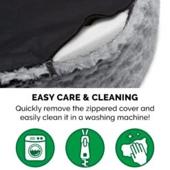 FurHaven Ultra Plush Oval Bolster Cat & Dog Bed With Removable Cover -Blue Buffalo || ROYAL CANIN || Wellness Sales 123326 PT5. AC SS1800 V1693936005