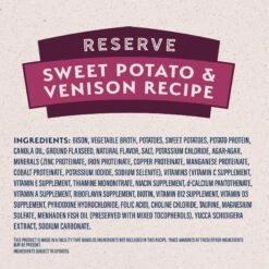 Natural Balance Limited Ingredient Reserve Sweet Potato & Venison Recipe Wet Dog Food 14 Natural Balance Limited Ingredient Reserve Sweet Potato & Venison Recipe Wet Dog Food -Blue Buffalo || ROYAL CANIN || Wellness Sales 124494 PT5. AC SS1800 V1684444038