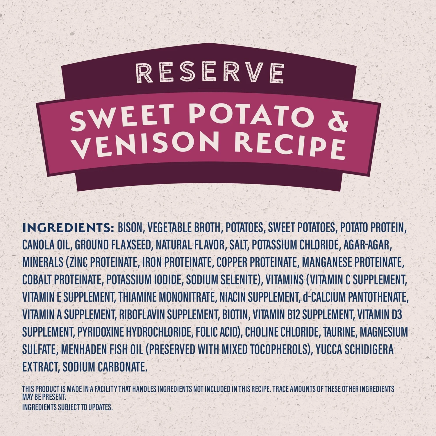 Natural Balance Limited Ingredient Reserve Sweet Potato & Venison Recipe Wet Dog Food 7 Natural Balance Limited Ingredient Reserve Sweet Potato & Venison Recipe Wet Dog Food - Image 5