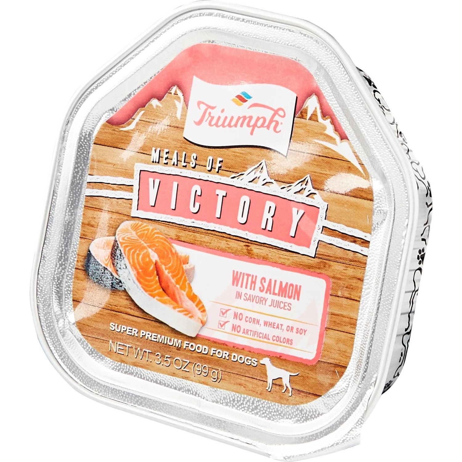 Triumph Meals Of Victory With Salmon In Savory Juices Dog Food Trays 3 Triumph Meals Of Victory With Salmon In Savory Juices Dog Food Trays