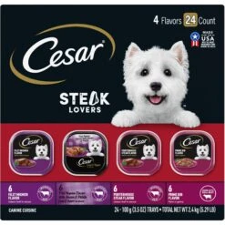 Cesar Steak Lovers Variety Pack Adult Wet Dog Food Trays 12 Cesar Steak Lovers Variety Pack Adult Wet Dog Food Trays -Blue Buffalo || ROYAL CANIN || Wellness Sales 128534 PT1. AC SS1800 V1695655092