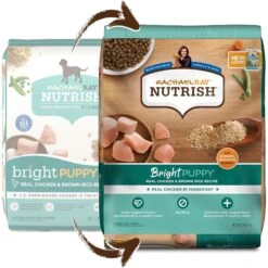 Rachael Ray Nutrish Bright Puppy Natural Real Chicken & Brown Rice Recipe Dry Dog Food -Blue Buffalo || ROYAL CANIN || Wellness Sales 129819 PT1. AC SS1800 V1657655411
