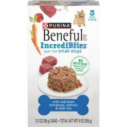 Purina Beneful IncrediBites With Beef, Tomatoes, Carrots & Wild Rice Canned Dog Food