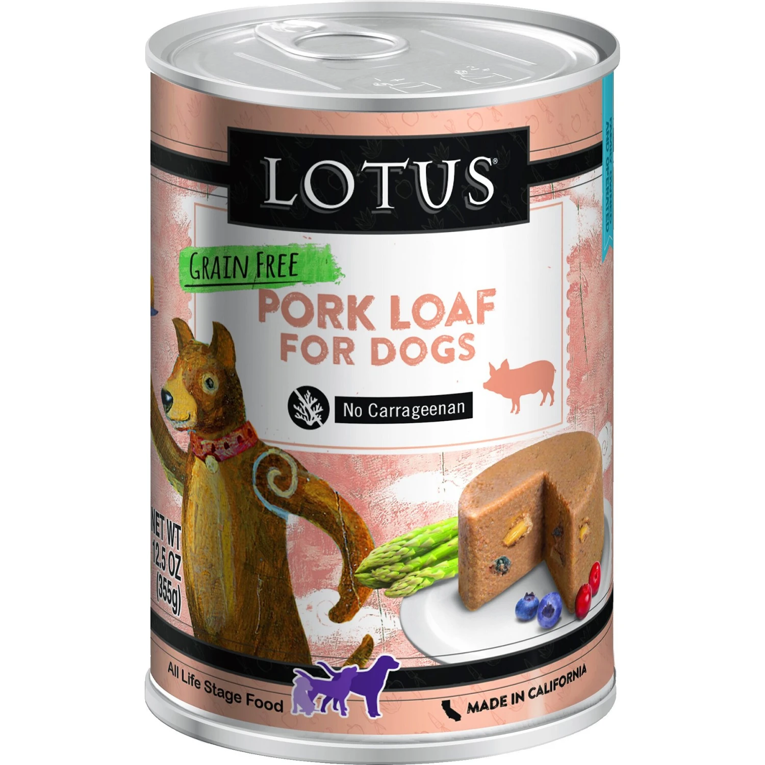 Lotus Pork Loaf Grain-Free Canned Dog Food 3 Lotus Pork Loaf Grain-Free Canned Dog Food