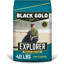 Black Gold Explorer Sensitive Skin & Coat Ocean Fish Meal & Oat Recipe Dry Dog Food, 40-lb Bag