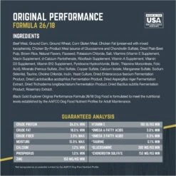 Black Gold Explorer Original Performance 26/18 Dry Dog Food -Blue Buffalo || ROYAL CANIN || Wellness Sales 133092 PT8. AC SS1800 V1652737610