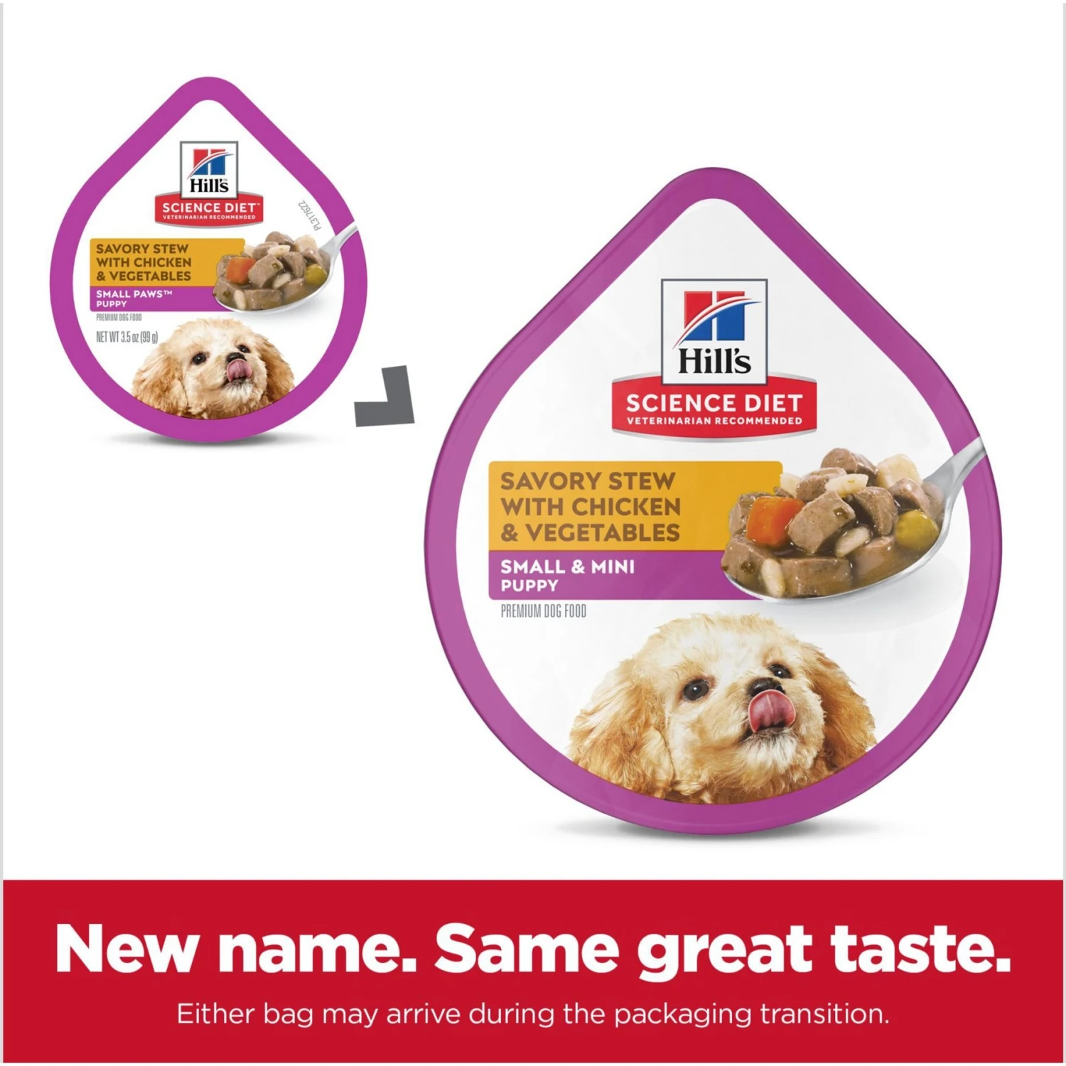 Hill's Science Diet Puppy Small & Mini Savory Stew Chicken & Vegetable Wet Dog Food Trays 4 Hill's Science Diet Puppy Small & Mini Savory Stew Chicken & Vegetable Wet Dog Food Trays - Image 2