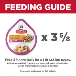 Hill's Science Diet Puppy Small & Mini Savory Stew Chicken & Vegetable Wet Dog Food Trays 18 Hill's Science Diet Puppy Small & Mini Savory Stew Chicken & Vegetable Wet Dog Food Trays -Blue Buffalo || ROYAL CANIN || Wellness Sales 133604 PT7. AC SS1800 V1692734142