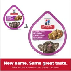 Hill's Science Diet Adult Small Mini Savory Stew Beef & Vegetable Wet Dog Food Trays 12 Hill's Science Diet Adult Small Mini Savory Stew Beef & Vegetable Wet Dog Food Trays -Blue Buffalo || ROYAL CANIN || Wellness Sales 133608 PT1. AC SS1800 V1692734857