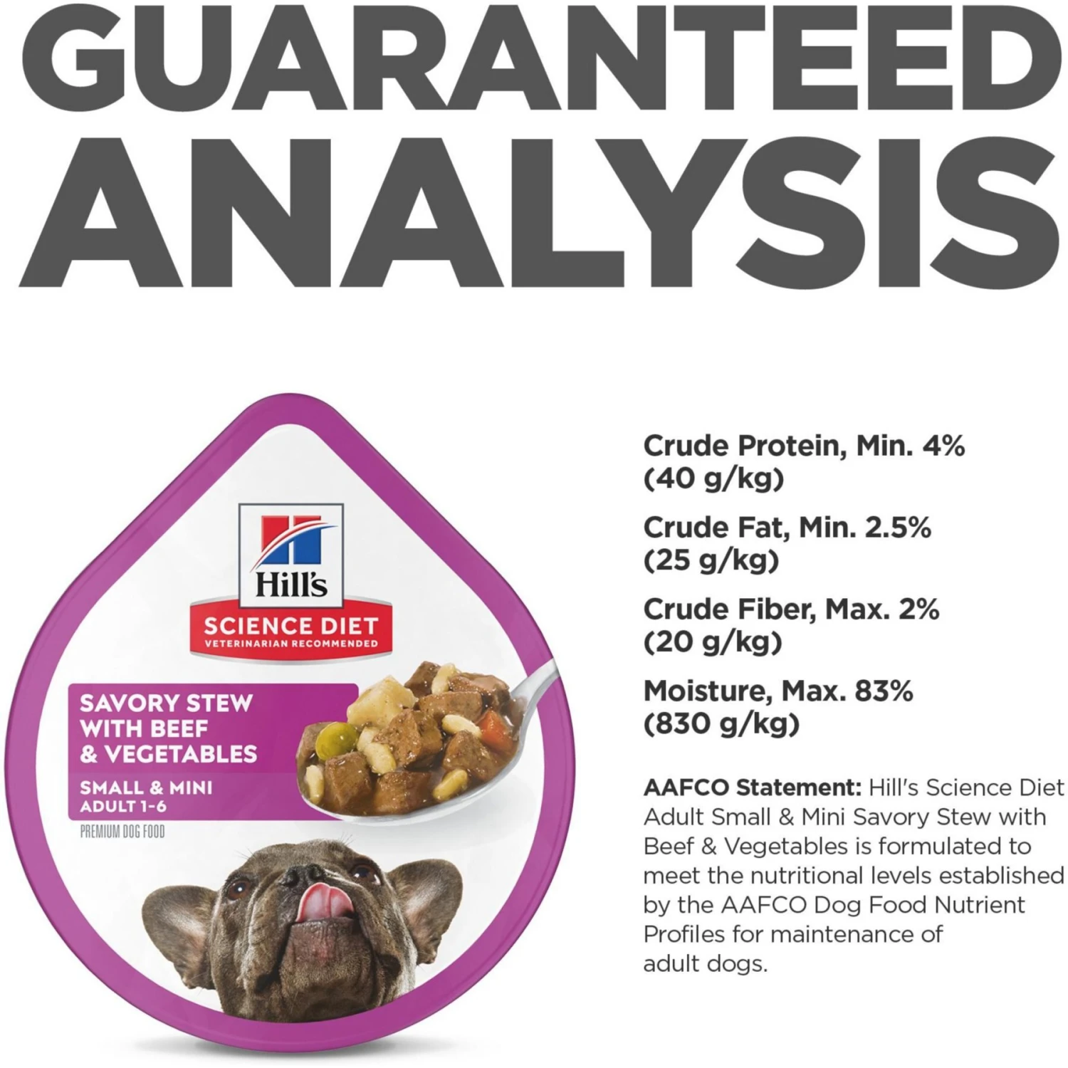 Hill's Science Diet Adult Small Mini Savory Stew Beef & Vegetable Wet Dog Food Trays 9 Hill's Science Diet Adult Small Mini Savory Stew Beef & Vegetable Wet Dog Food Trays - Image 7