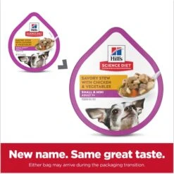 Hill's Science Diet Adult 7+ Small & Mini Savory Chicken & Vegetable Stew Dog Food Trays 12 Hill's Science Diet Adult 7+ Small & Mini Savory Chicken & Vegetable Stew Dog Food Trays -Blue Buffalo || ROYAL CANIN || Wellness Sales 133610 PT1. AC SS1800 V1692734466