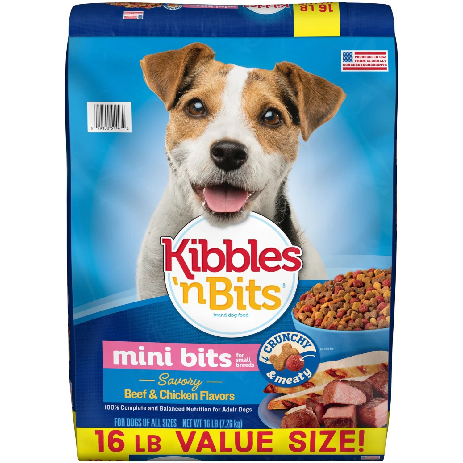 Kibbles 'n Bits Small Breed Mini Bits Savory Beef & Chicken Flavors Dry Dog Food 3 Kibbles 'n Bits Small Breed Mini Bits Savory Beef & Chicken Flavors Dry Dog Food